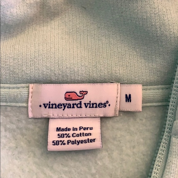 Great condition Vineyard Vines teal quarter-zip - Picture 7 of 7